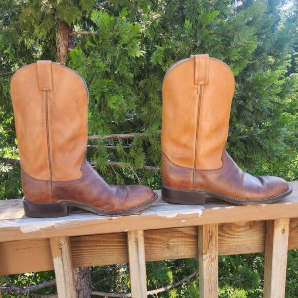 Hondo boots size 9D brown/camel tan leather - Picture 5 of 11